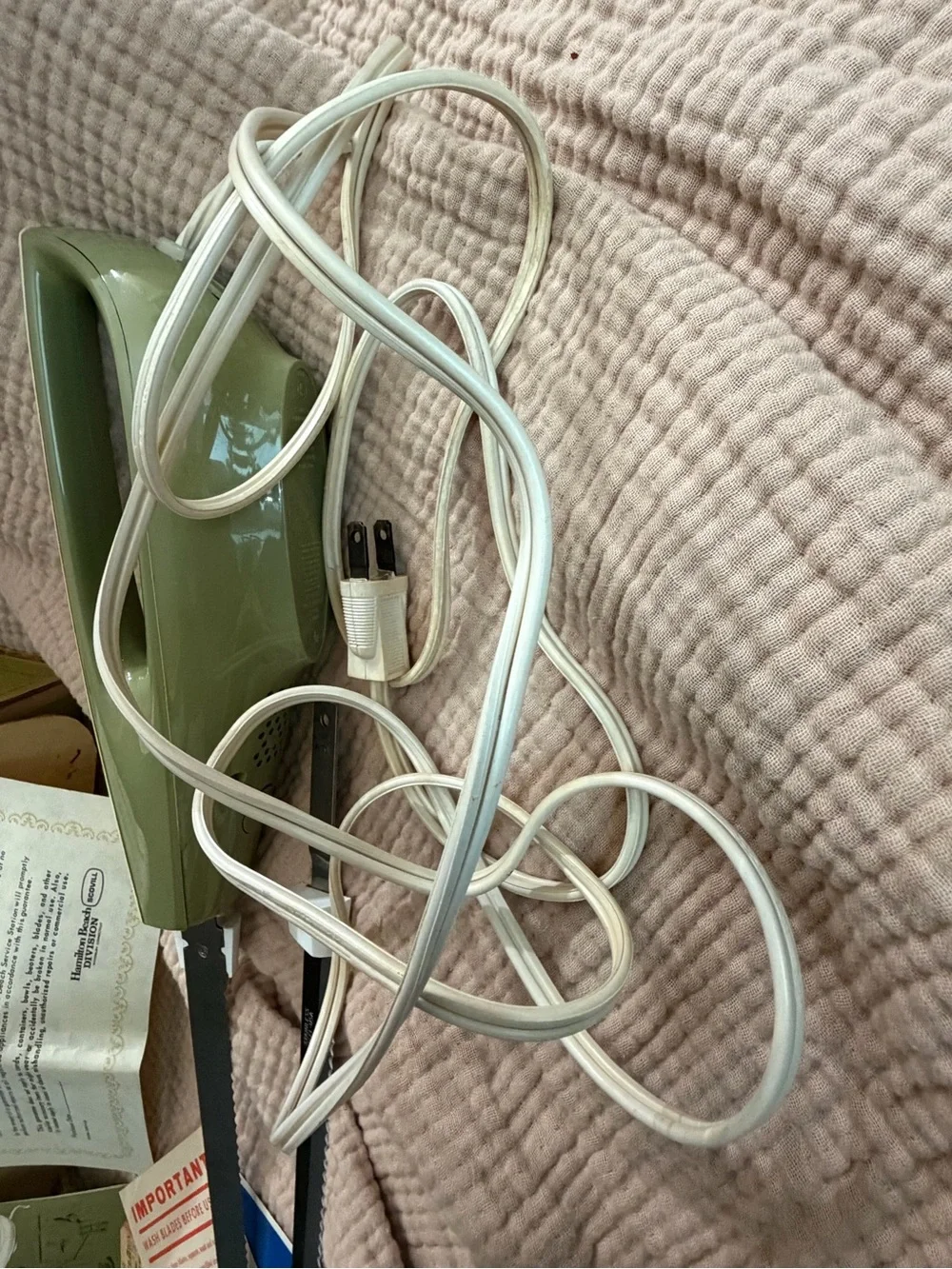 Vintage Hamilton Beach Avocado Green Electric Knife